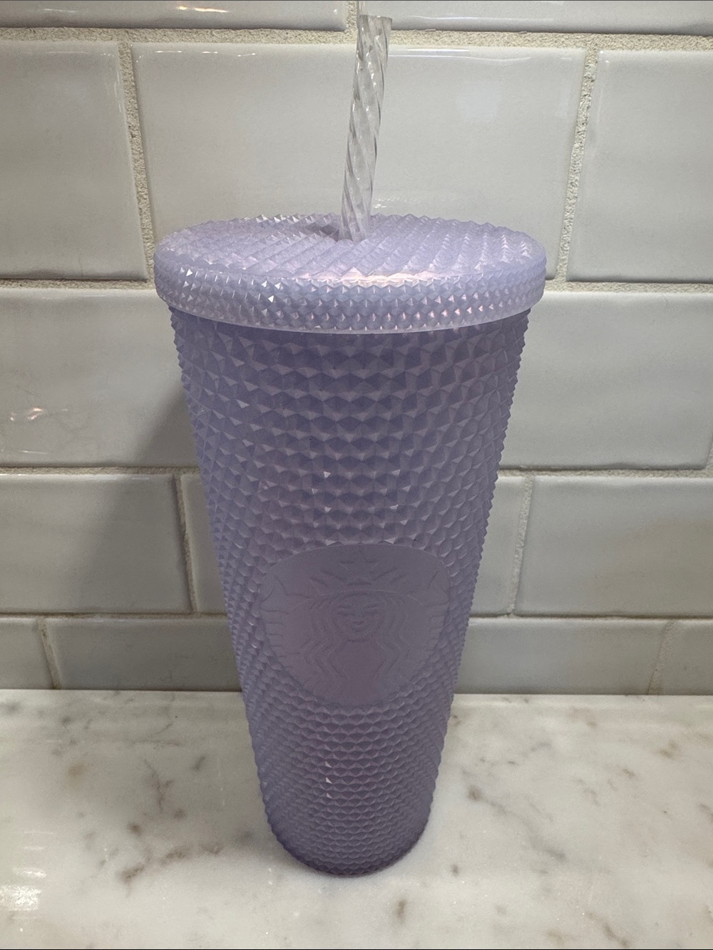 Starbucks 2021 Holiday Icy Lilac Studded Cold Cup. 24oz